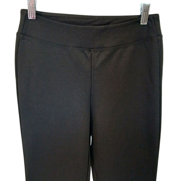 OGL Ponte Black Slimming Ponte Mid-Rise Pull-on Flared Pants Size Small NWT $49 - Picture 3 of 11